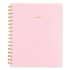 AT-A-GLANCE 13-Month: Jan 2026 to Jan 2027 8.81 in. x 7.88 in. Harmony Weekly/Monthly Poly Planner - Pink Cover