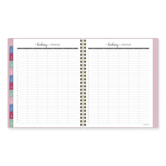 AT-A-GLANCE 13-Month: Jan 2026 to Jan 2027 8.81 in. x 7.88 in. Harmony Weekly/Monthly Poly Planner - Pink Cover