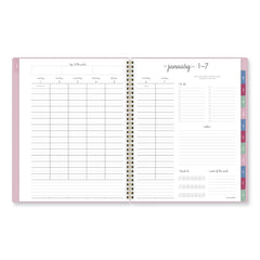 AT-A-GLANCE 13-Month: Jan 2026 to Jan 2027 11 in. x 9.38 in. Harmony Weekly/Monthly Poly Planner - Pink Cover