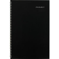 AT-A-GLANCE 14-Month: Jul 2025 to Aug 2026 12 in. x 8 in. Academic Year Ruled Blocks DayMinder Monthly Planner - Black Cover
