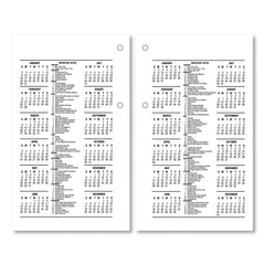 AT-A-GLANCE 12-Month: Jan 2026 to Dec 2026 3.5 in. x 6 in. Desk Calendar Recycled Refill - White Sheets