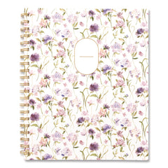 AT-A-GLANCE 11 in. x 8.5 in. 12-Month (Jul 2025-Jun 2026) Leah Bisch Petite Floral Academic Weekly Monthly Planner - Purple/Green Cover