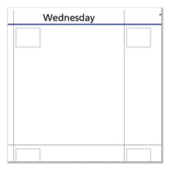 AT-A-GLANCE 12 Month: Jan 2026 to Dec 2026 16 in. x 12 in. QuickNotes Mini Erasable Wall Planner - White/Blue/Yellow Sheets