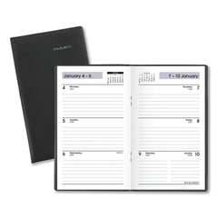 AT-A-GLANCE 12 Month: Jan 2026 to Dec 2026 6 in. x 3.5 in. DayMinder Weekly Pocket Planner - Black Cover