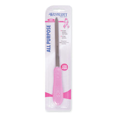 Westcott 9 in. Pink Ribbon Stainless Steel Letter Opener - Pink