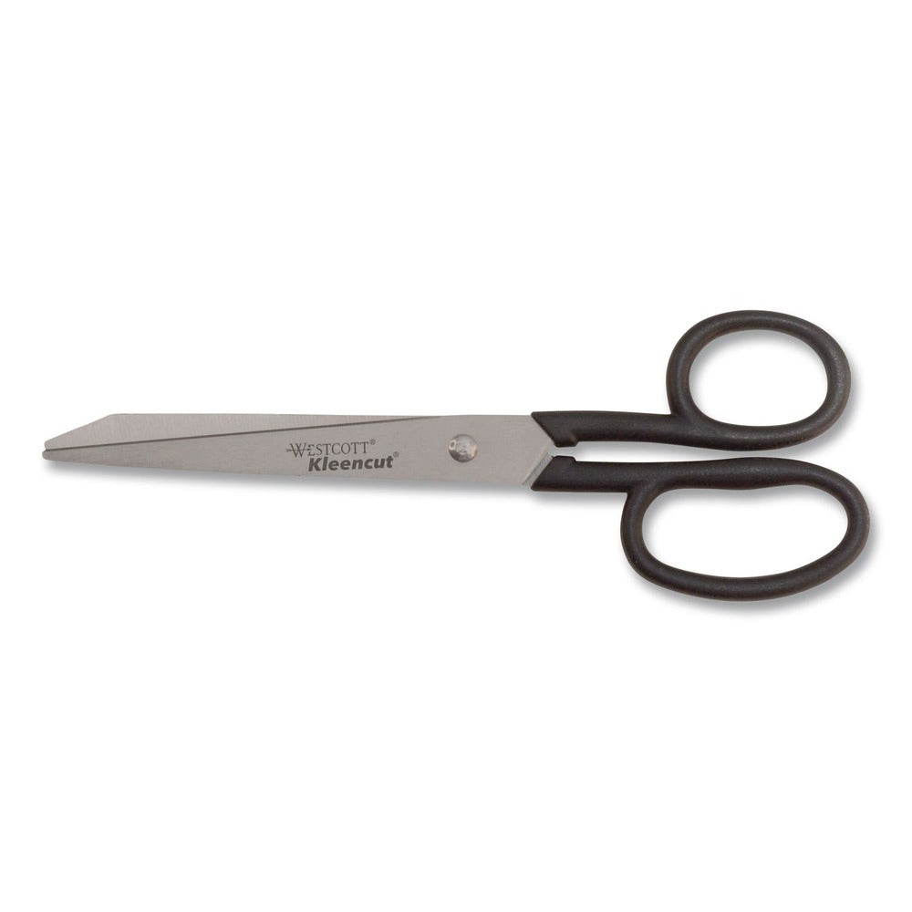 Westcott 8 in. Long 3.75 in. Cut Length Straight Black Handle Kleencut Stainless Steel Shears