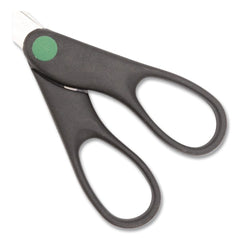 Westcott 7 in. Long 2.75 in. Cut Length KleenEarth Scissors - Straight Black Handle