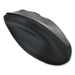 Adesso iMouse 2.4 GHz Frequency 33 ft. Wireless Range Right Hand Use Antimicrobial Vertical Wireless Mouse - Black/Granite