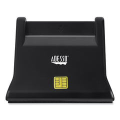 Adesso 3.2 in. x 2.5 in. x 2.5 in. USB Smart Card Reader
