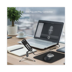 Adesso Xtream M4 Cardioid Condenser Recording Microphone - Black