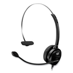 Adesso Xtream P1 Monaural Over the Head Headset with Microphone - Black