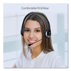 Adesso Xtream P2 Binaural Over The Head Headset with Microphone - Black