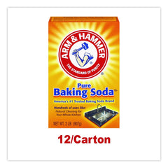 Arm & Hammer 33200-01140 2 lbs. Box Baking Soda (12/Carton)