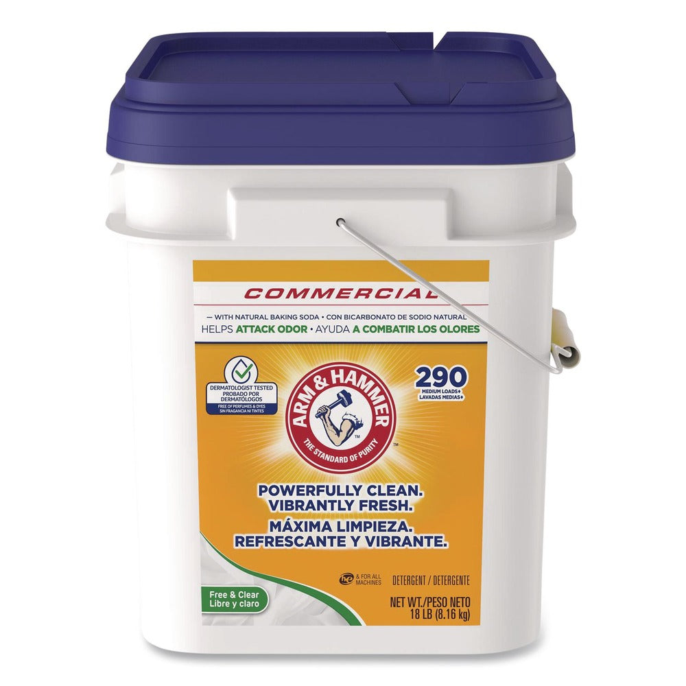 Arm & Hammer 18 lbs. Pail Free and Clear Powder Laundry Detergent