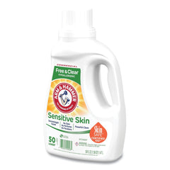 Arm & Hammer 3320050026 50 oz. Bottle 50 Loads HE Compatible Liquid Detergent - Unscented (8/Carton)