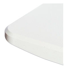 Alera 72 in. x 30 in. x 29 in. Square Edge Resin Rectangular Folding Table - Platinum