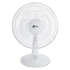Alera 3-Speed 12 in. Plastic Oscillating Desk Fan - White