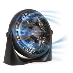Alera 16 in. 3-Speed Super-Circulation Plastic Tilt Fan - Black