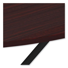 Alera 59 in. Diameter x 29.13 in. Height Round Wood Folding Table - Mahogany