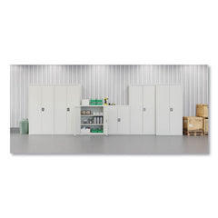 Alera 36 in. x 18 in. x 42 in. 3 Shelves Economy Assembled Storage Cabinets - Light Gray