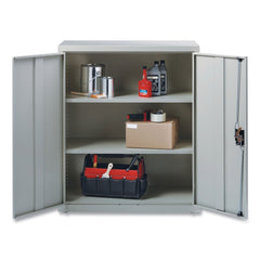 Alera 36 in. x 18 in. x 42 in. 3 Shelves Economy Assembled Storage Cabinets - Light Gray