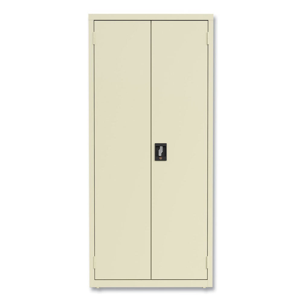 Alera 30 in. x 15 in .x 66 in. 4 Shelves Economy Assembled Storage Cabinets - Putty