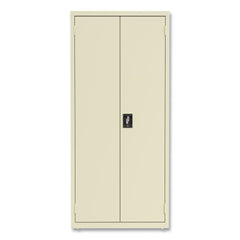 Alera 30 in. x 15 in .x 66 in. 4 Shelves Economy Assembled Storage Cabinets - Putty