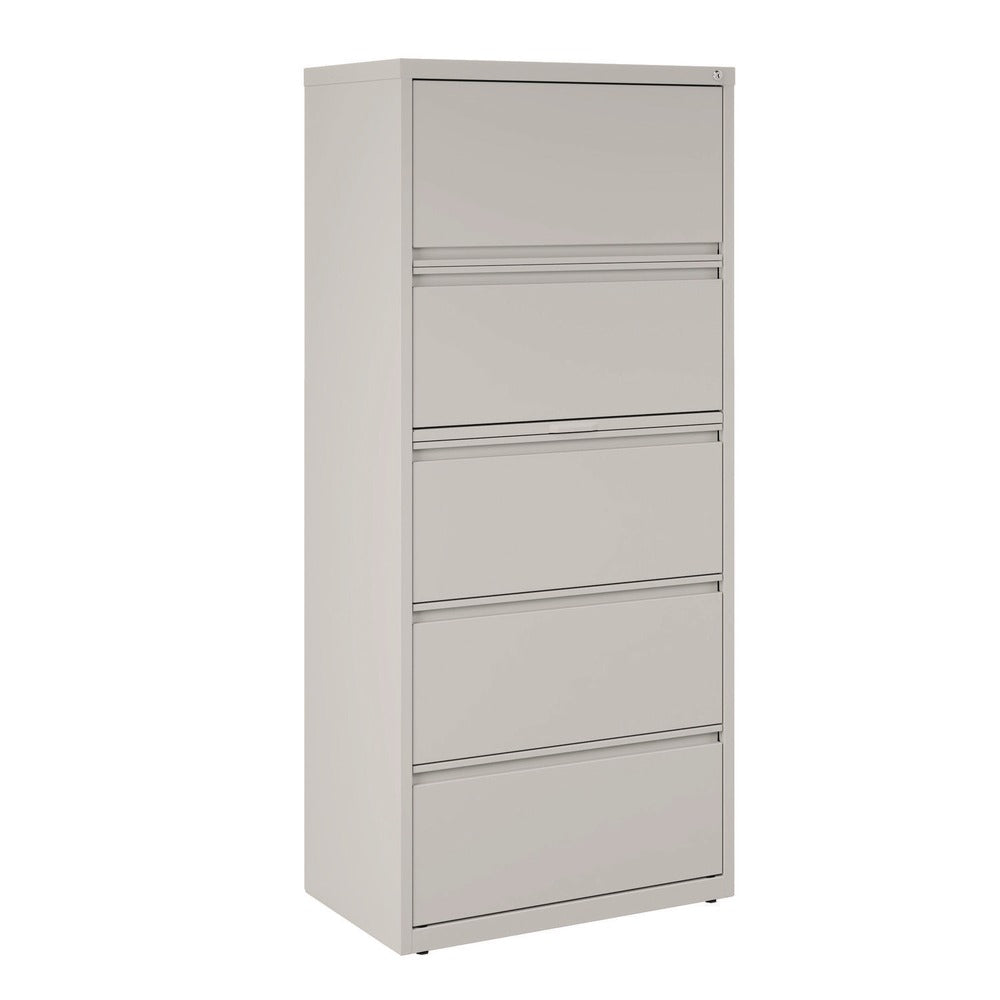 Alera 30 in. x 18.62 in. x 67.62 in. Five Legal/Letter/A4-Size File Drawers Lateral File Cabinet - Light Gray