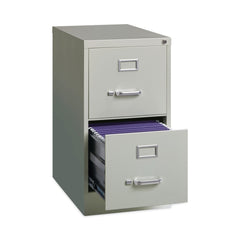 Alera 15 in. x 22 in. x 28.37 in. Letter-Size Two-Drawer Economy Vertical File - Light Gray