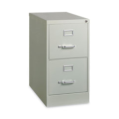 Alera 15 in. x 26.5 in. x 28.37 in. Letter-Size Two-Drawer Economy Vertical File - Light Gray