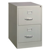 Alera 15 in. x 25 in. x 28.38 in. Legal-Size 2-Drawer Economy Vertical File - Light Gray
