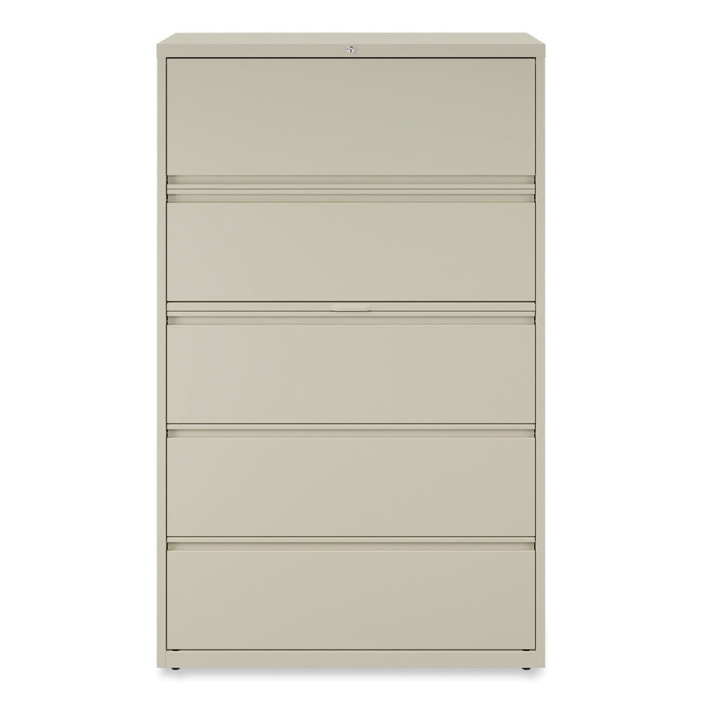 Alera 42 in. x 18.63 in. x 67.63 in. 5 Legal/Letter/A4/A5 Size Lateral File Drawers - Putty