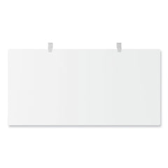 Alera Modern Teacher Series 60 in. x 24 in. x 28.75 in. Left-Side Pedestal: Box/Box/File Pedestal Desk - White/Silver