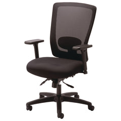 Alera Alera Envy Series Mesh Mid-Back Multifunction Chair, Black