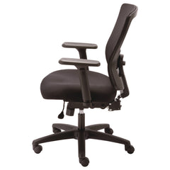 Alera Alera Envy Series Mesh Mid-Back Multifunction Chair, Black