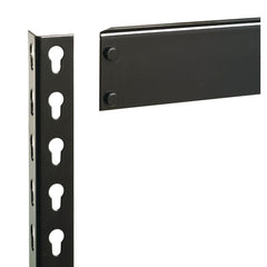 Alera 36 in. x 18 in. x 72 in. 5-Shelf Steel Shelving Unit with Particleboard Shelves - Black