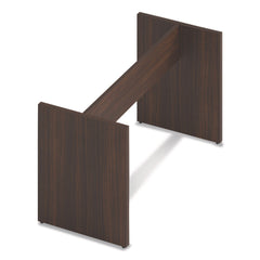 Alera 50 in. x 22 in. x 28 in. Seville 96 in. Wide Conference Table Base - Mahogany