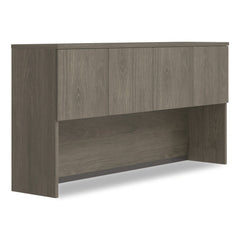 Alera 72 in. x 16 in. x 36 in. 4-Compartment Seville Hutch with Doors - Walnut