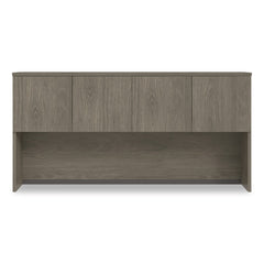 Alera 72 in. x 16 in. x 36 in. 4-Compartment Seville Hutch with Doors - Walnut