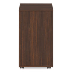 Alera 15 in. x 18 in. x 27 in. Seville Series 3-Drawer Legal File Mobile Pedestal - Mahogany