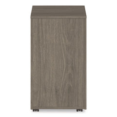 Alera 15 in. x 18 in. x 27 in. Seville Series 3-Drawer Legal File Mobile Pedestal - Walnut