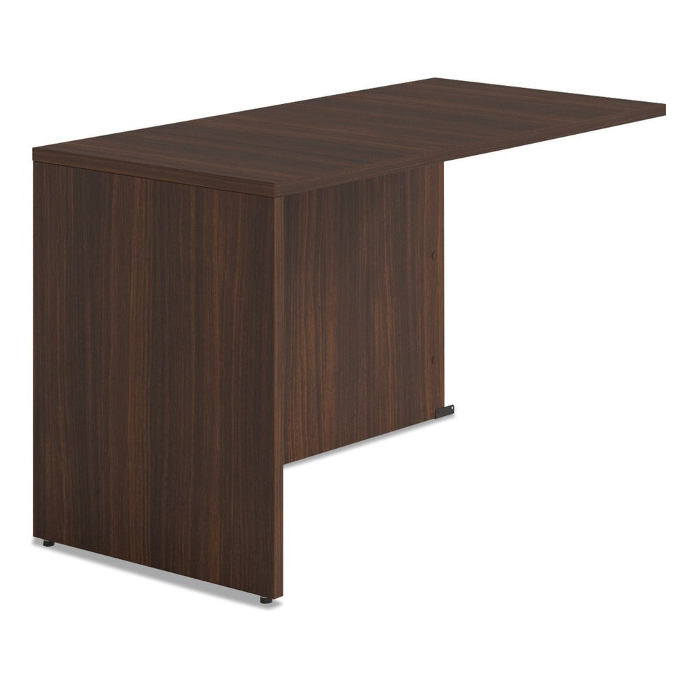 Alera 48 in. x 24 in. x 29 in. Seville Series Reversible Return Shell - Mahogany