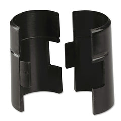 Alera 4-Piece/Pack Plastic Wire Shelving Shelf Lock Clips - Black