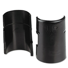 Alera 4-Piece/Pack Plastic Wire Shelving Shelf Lock Clips - Black