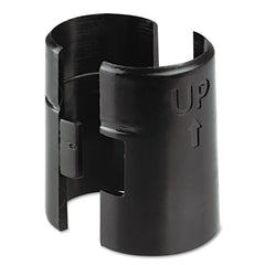 Alera 4-Piece/Pack Plastic Wire Shelving Shelf Lock Clips - Black