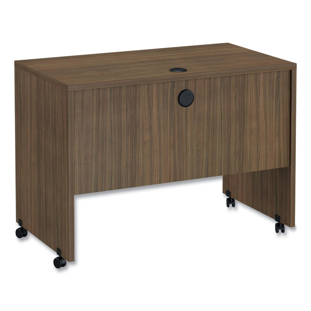 Alera Valencia Series 41.38 in. x 23.63 in. x 30 in. Mobile Workstation Desk - Modern Walnut