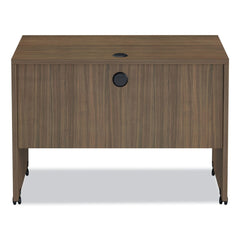 Alera Valencia Series 41.38 in. x 23.63 in. x 30 in. Mobile Workstation Desk - Modern Walnut