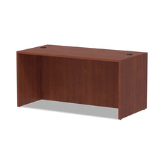 Alera 59.13 in. x 29.5 in. x 29.63 in. Valencia Series Straight Front Desk Shell - Medium Cherry
