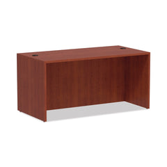 Alera 59.13 in. x 29.5 in. x 29.63 in. Valencia Series Straight Front Desk Shell - Medium Cherry