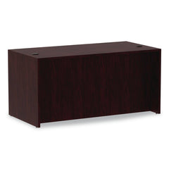 Alera 59.13 in. x 29.5 in. x 29.63 in. Valencia Series Straight Front Desk Shell - Mahogany